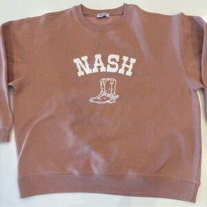 Nash Women's Tan Graphic Sweatshirt